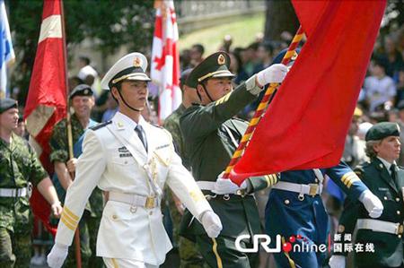 中國(guó)儀仗隊(duì)參加俄羅斯閱兵，展現(xiàn)軍威與友誼的壯麗畫卷，中俄友誼見證，中國(guó)儀仗隊(duì)參加俄羅斯閱兵，壯麗畫卷展現(xiàn)軍威與深情友誼